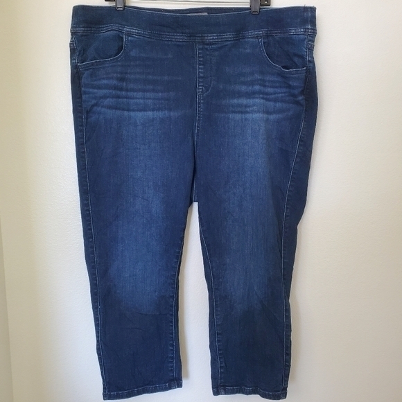 Torrid Women's Stretch Denim Crop Pull On Skinny Lean Jean - Plus Size 3X - Picture 13 of 13